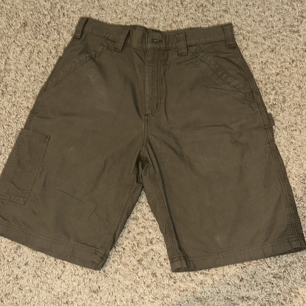 Carhartt Shorts Mens 33 Brown BS0147-M Loose Fit Carpenter